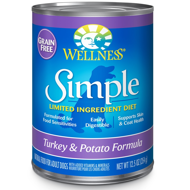 Wellness Dog Simple Grain-Free Turkey & Potato Formula 12.5oz