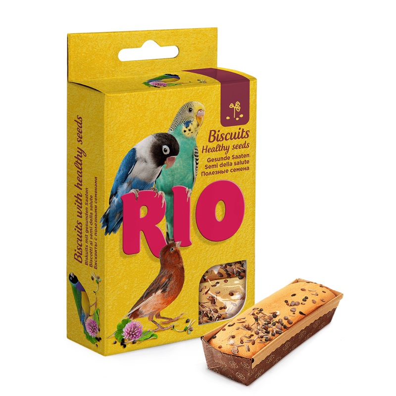 RIO Biscuits for all birds with healthy seeds 5x7gm –