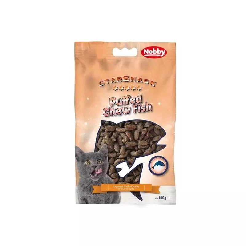 Skanstas katms StarSnack Puffed Chew Fish su uvimi, 100 g