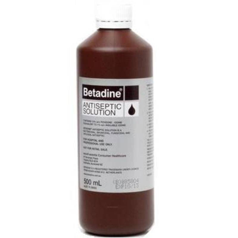 Betadine Antiseptic Solution 500ml Bottle