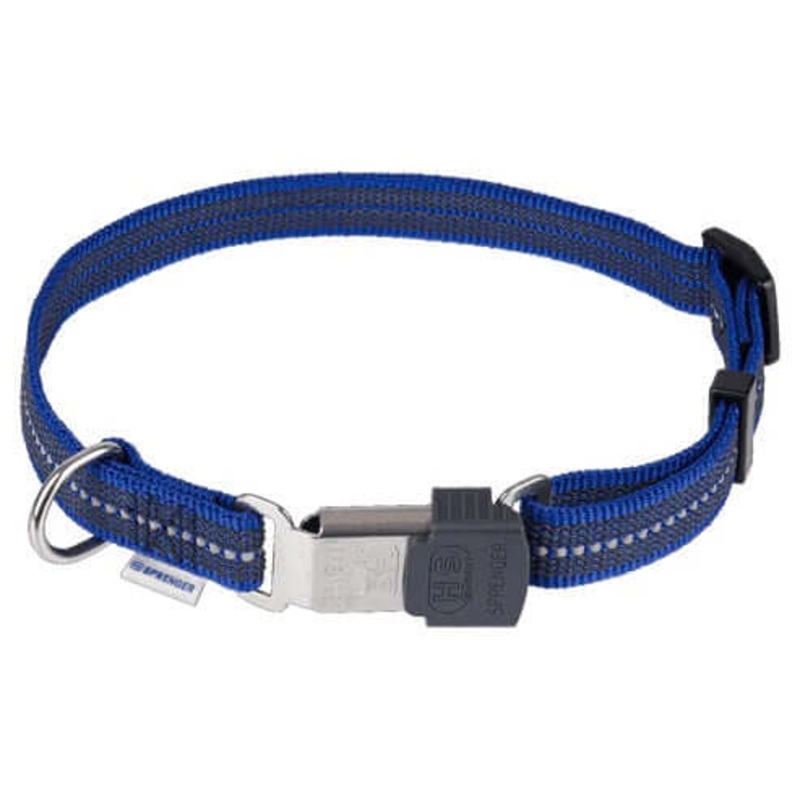 Herm Sprenger Adjustable Collar – reflecting, blue, 30-45 cm / 12-18 –