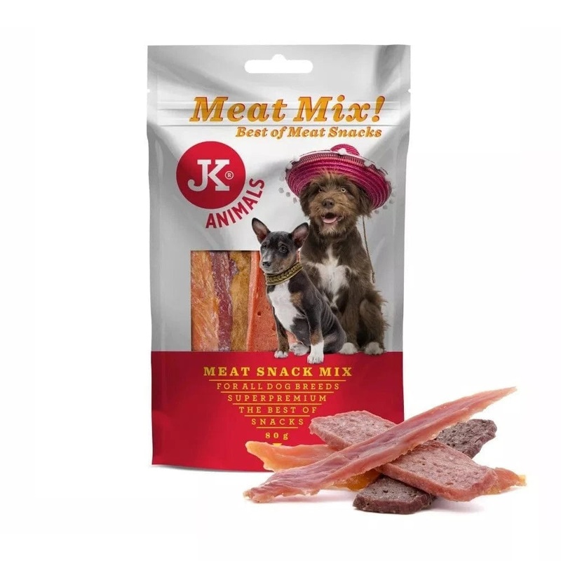 Skanstas unims vitienos, antienos, rienos ir triuienos file Meat Snack Mix, 80 g