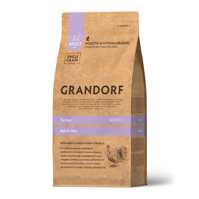 Grandorf Turkey  –  Adult Mini Breeds Dog 3kg –
