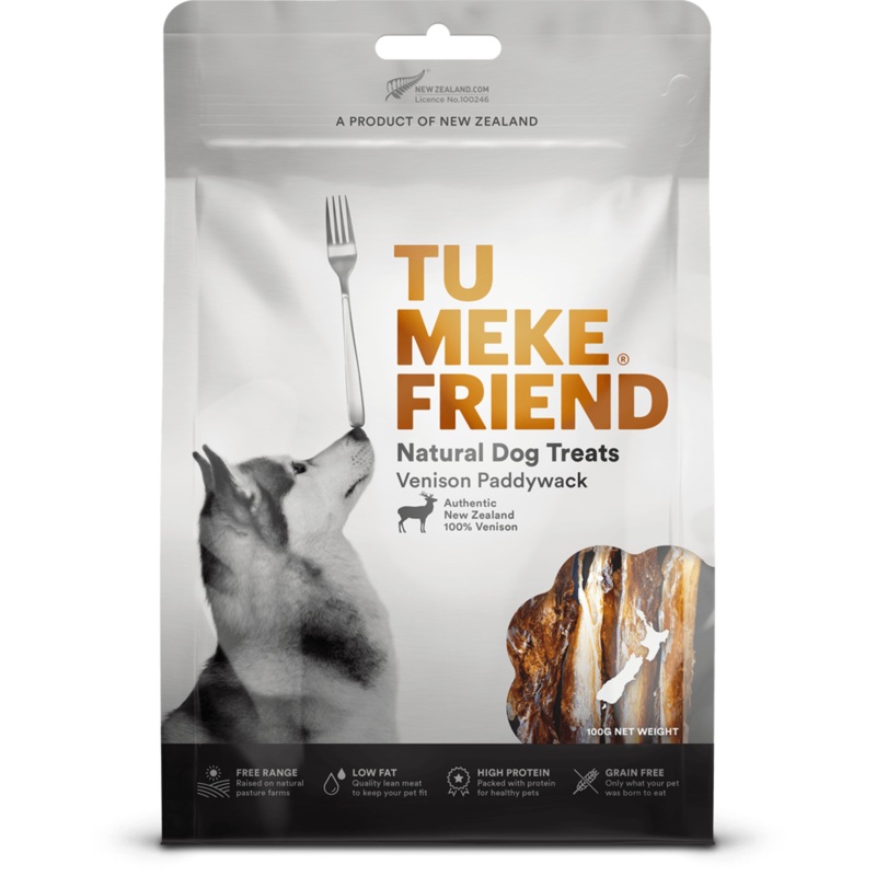 Tu Meke Friend Venison Paddywack 100g