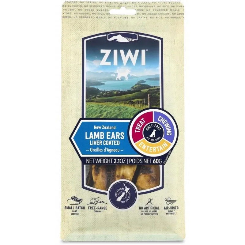Ziwi Peak Dog Chew Lamb Ears 60g
