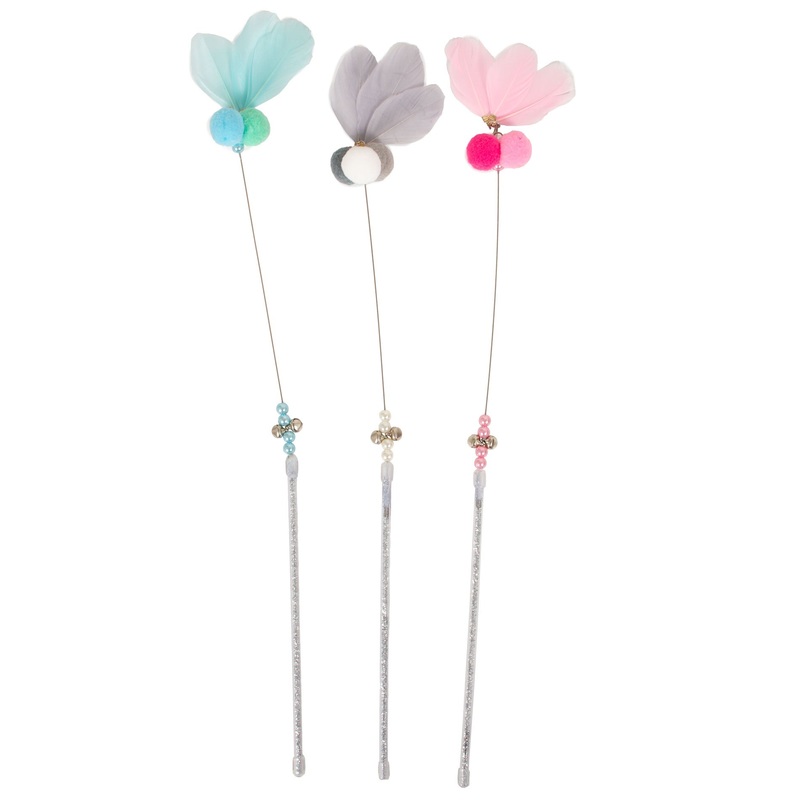Farm Company Butterfly Cat Wand with Spring Assorted Colors – 45cm –