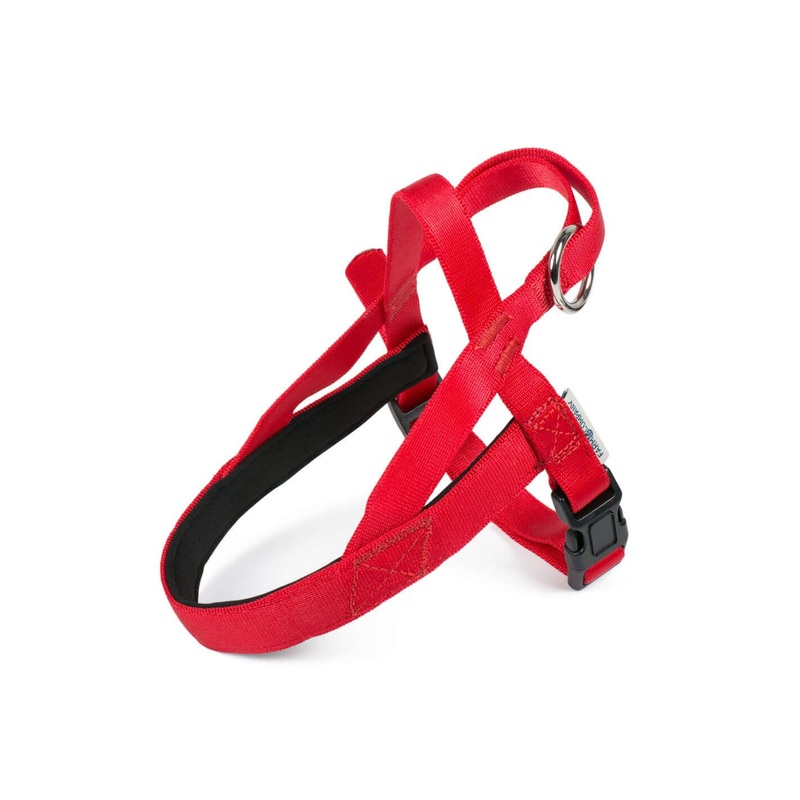 Nylon Norwegian padded harness Red L 25mmx43-69cm –
