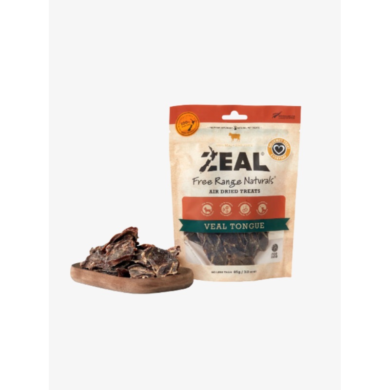 Zeal Free Range Natural Air Dried Veal Tongue 85g