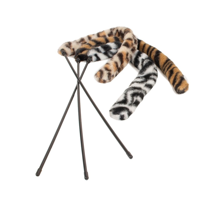 Farm Company Cat Teaser with Assorted Animalier Plush Toy – 48cm + 45cm –