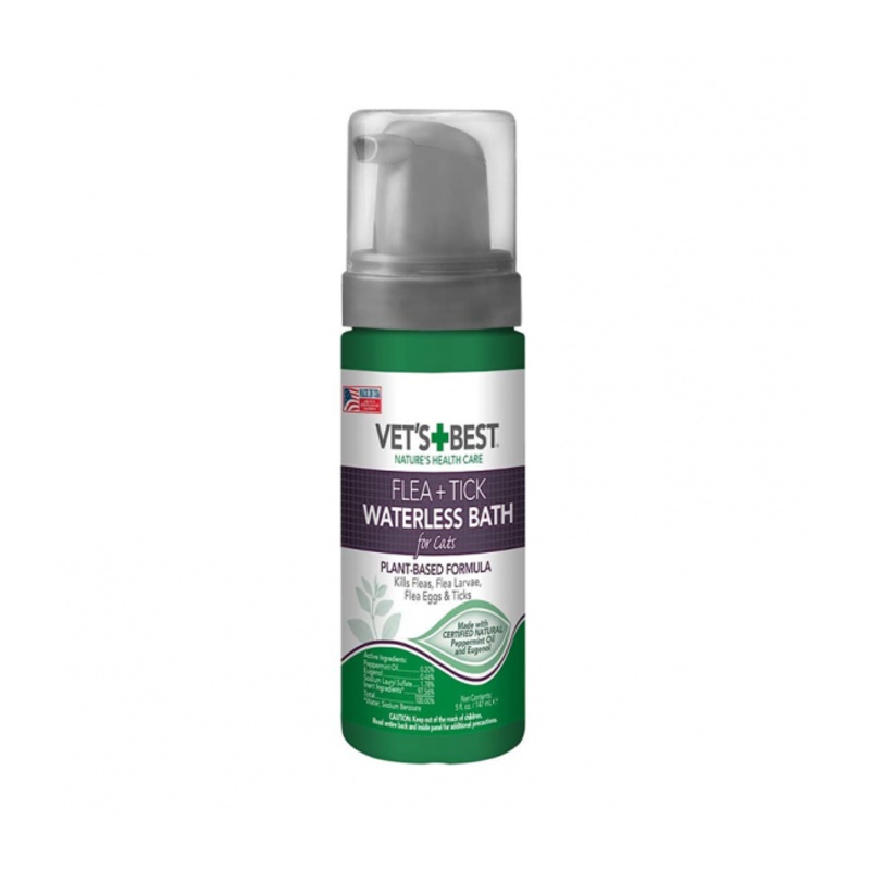 Vets Best Flea & Tick Waterless Bath for Cats