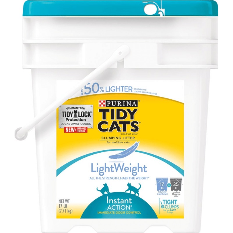 Tidy Cats Lightweight Instant Action Litter 17lb Pail {l-1} 702028