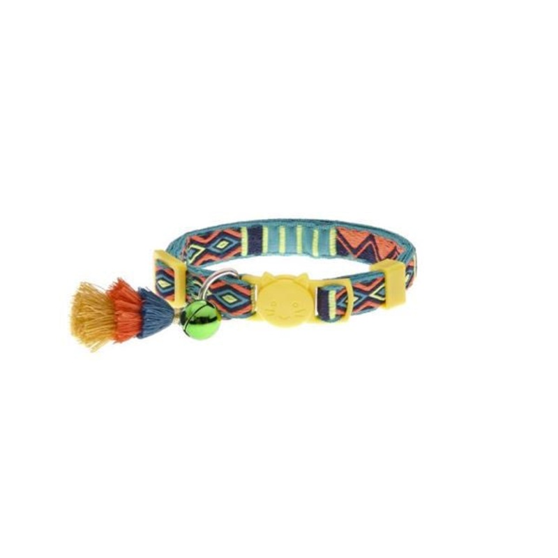 YELLOW BOHEMIAN CAT COLLAR –