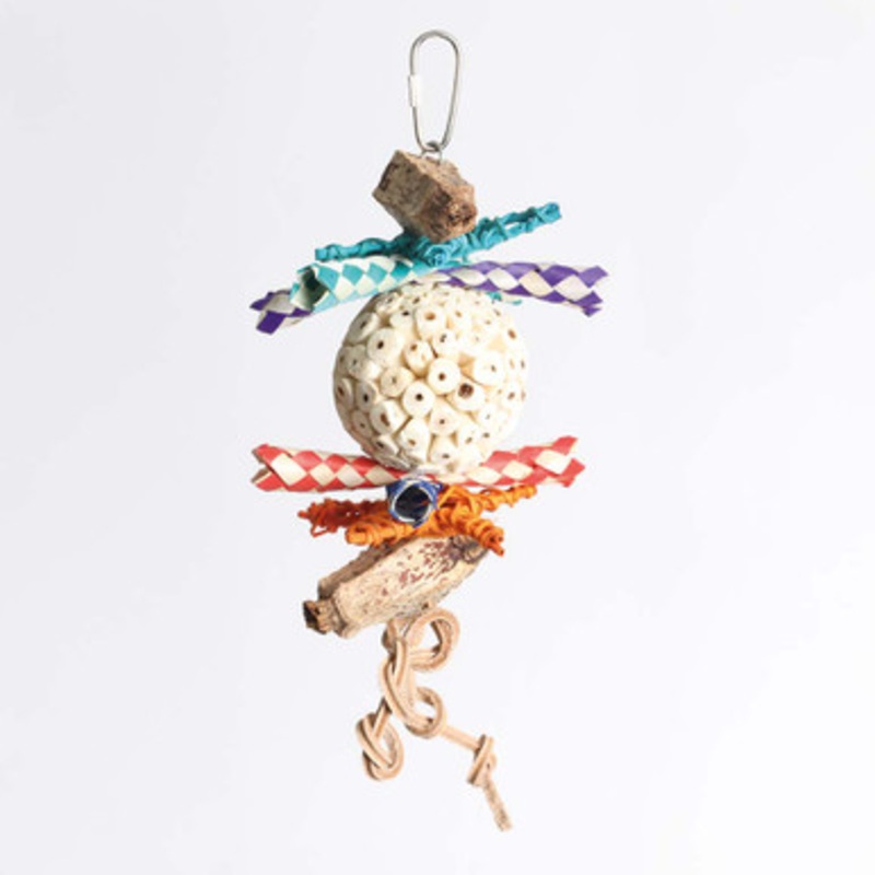 Sola Ball Delight Chew and Forage Stacker Parrot Toy