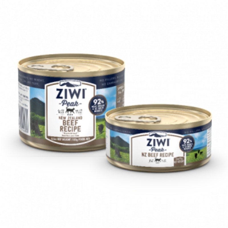 Ziwi Peak Beef Wet Cat Food (185g x 12 Cans)