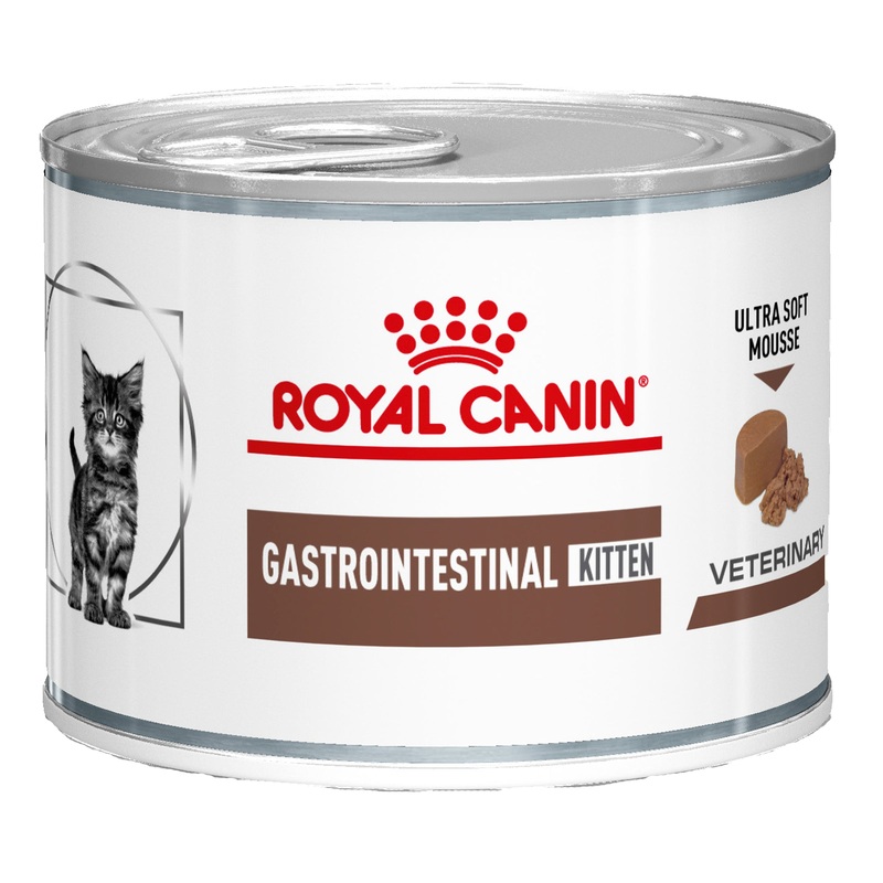 Royal Canin Veterinary Feline Gastrointestinal Kitten Canned Wet Cat Food (195 grams x 12 Cans) (TRAY)