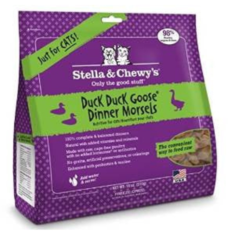 Stella & Chewy’s 18 oz. Freeze-Dried Duck Duck Goose Dinner for Cats {L+1x} 860165