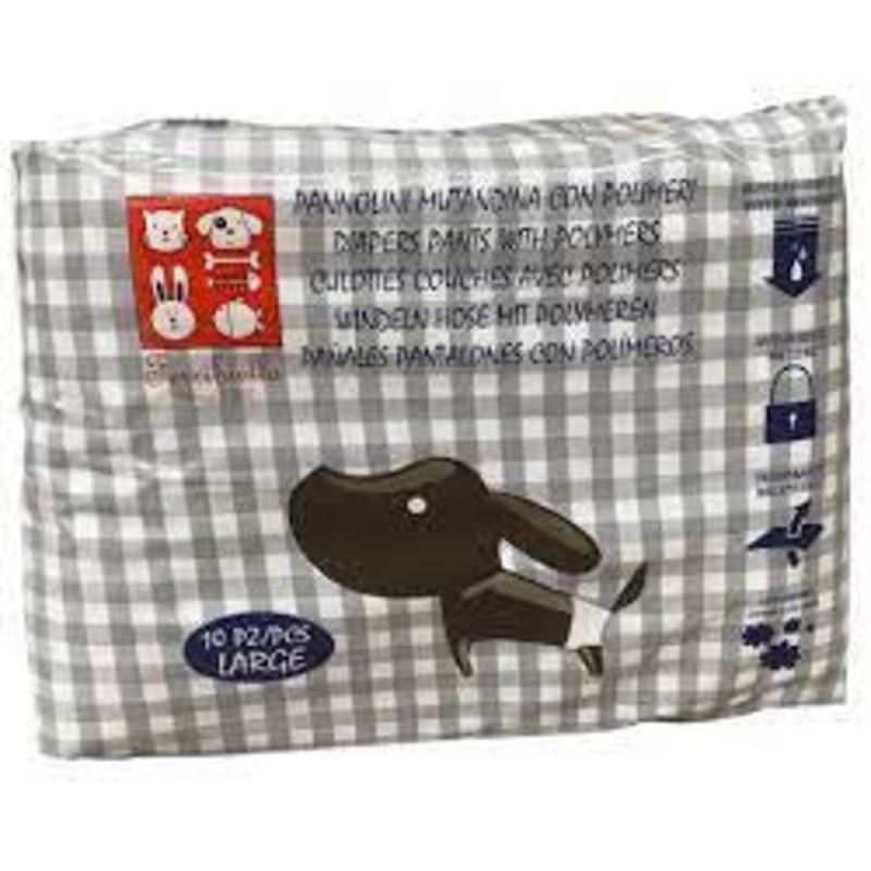 Ferribiella Pet Diapers w/Polymer 10pcs. Large –