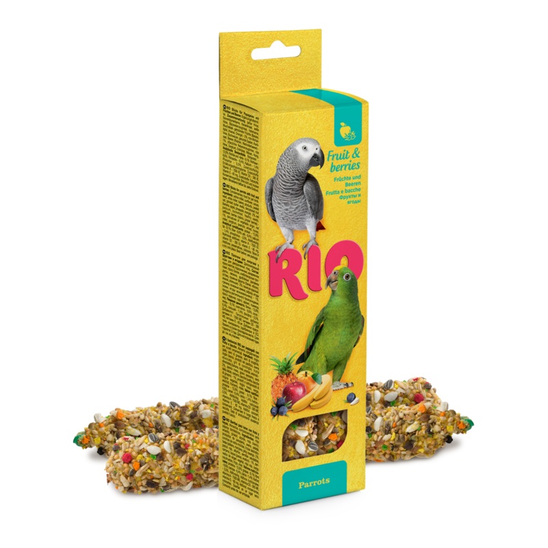 RIO Sticks for parrots with fruit and berries 2x90gm –