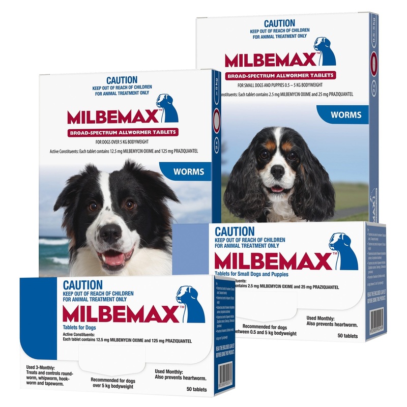 Milbemax Dog Dewormer 0.5 – 5kg – Preventative Treatment