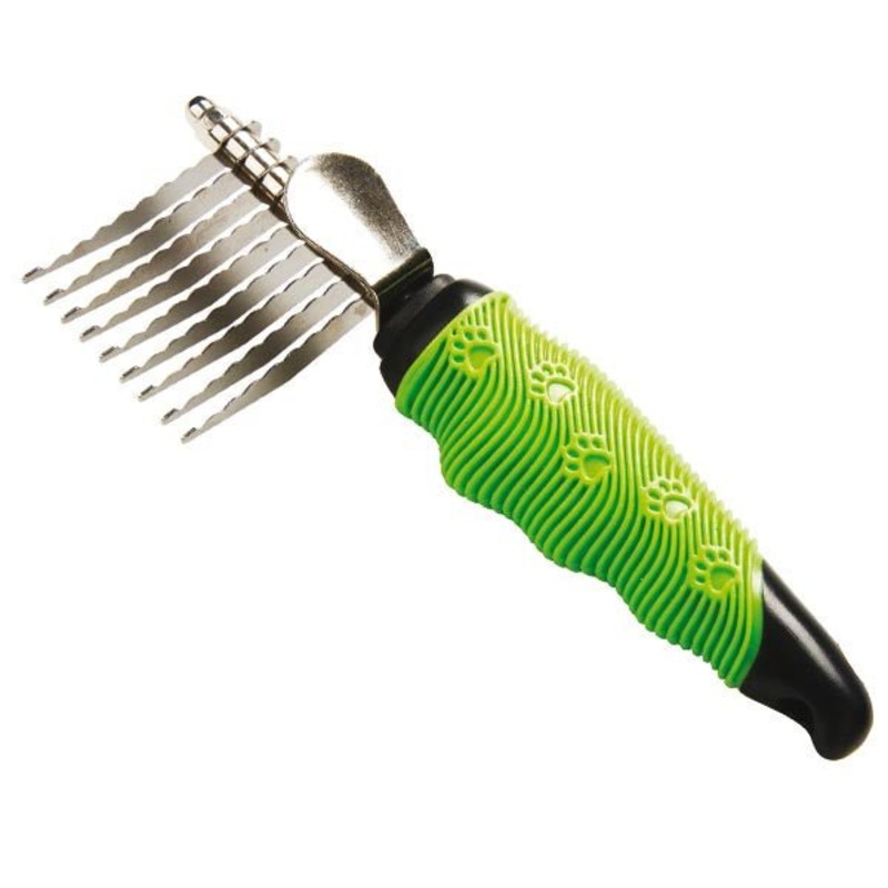 Farm Company 9 blades dematting comb with rubber soft grip –