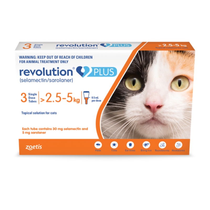 Revolution Plus for Cats Medium 2.6 – 5kg