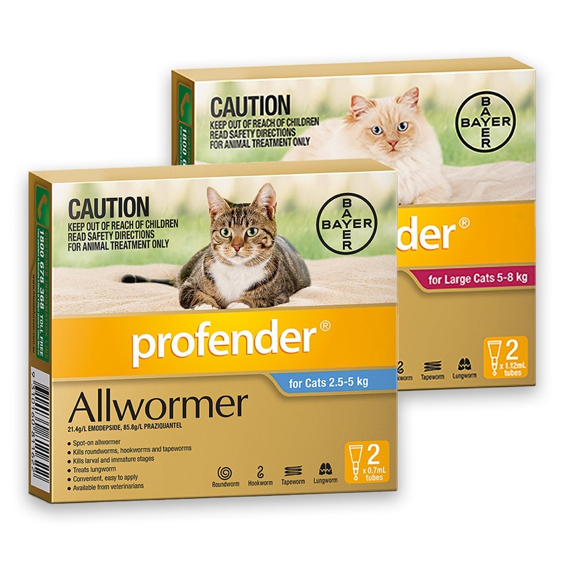 Profender Cat Allwormer – Complete Worm Protection
