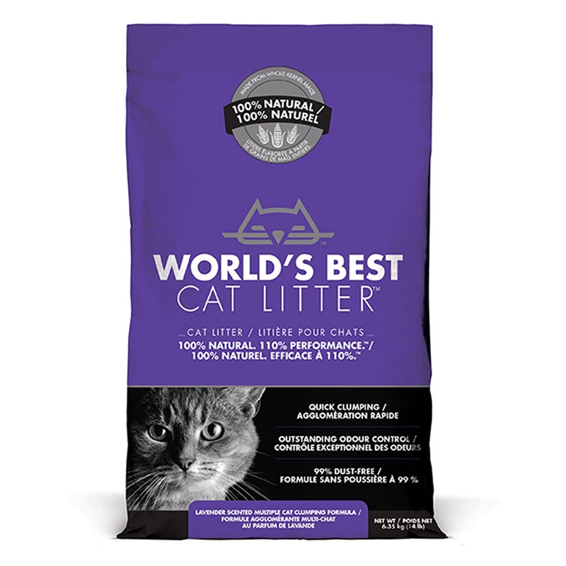World’s Best Cat Litter Multiple Cat Clumping Formula Lavender Purple 14lb