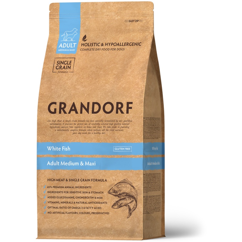 Grandorf White Fish  –  Adult Medium&Maxi Breeds Dog 3kg –