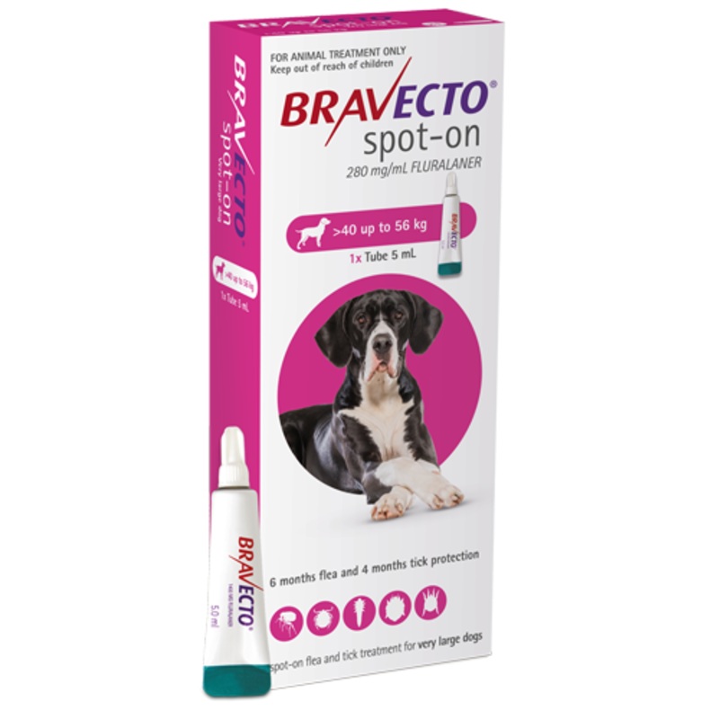 Bravecto Spot-On for Dogs Very Large Dogs >40 – 56kg