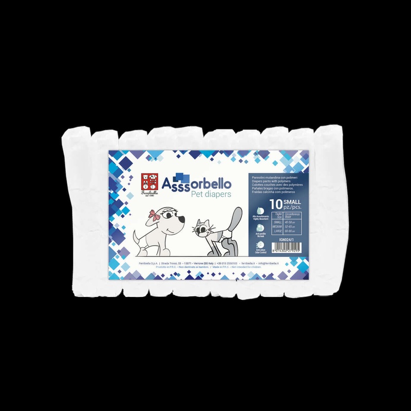Ferribiella Pet Diapers w/Polymer 10pcs. Small –