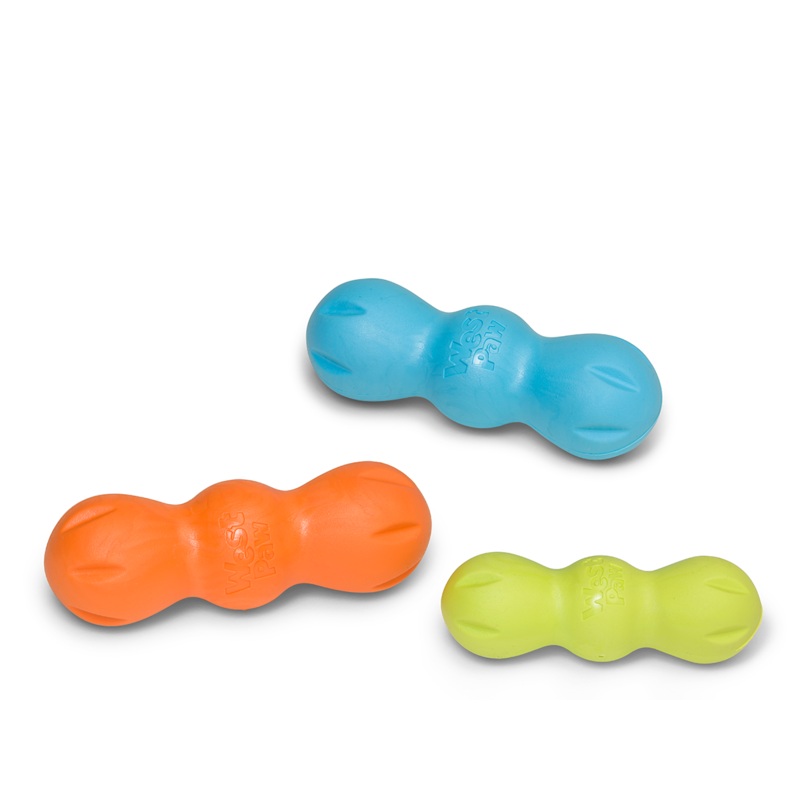 West Paw Rumpus|Aqua|Tangerine|Medium|Small