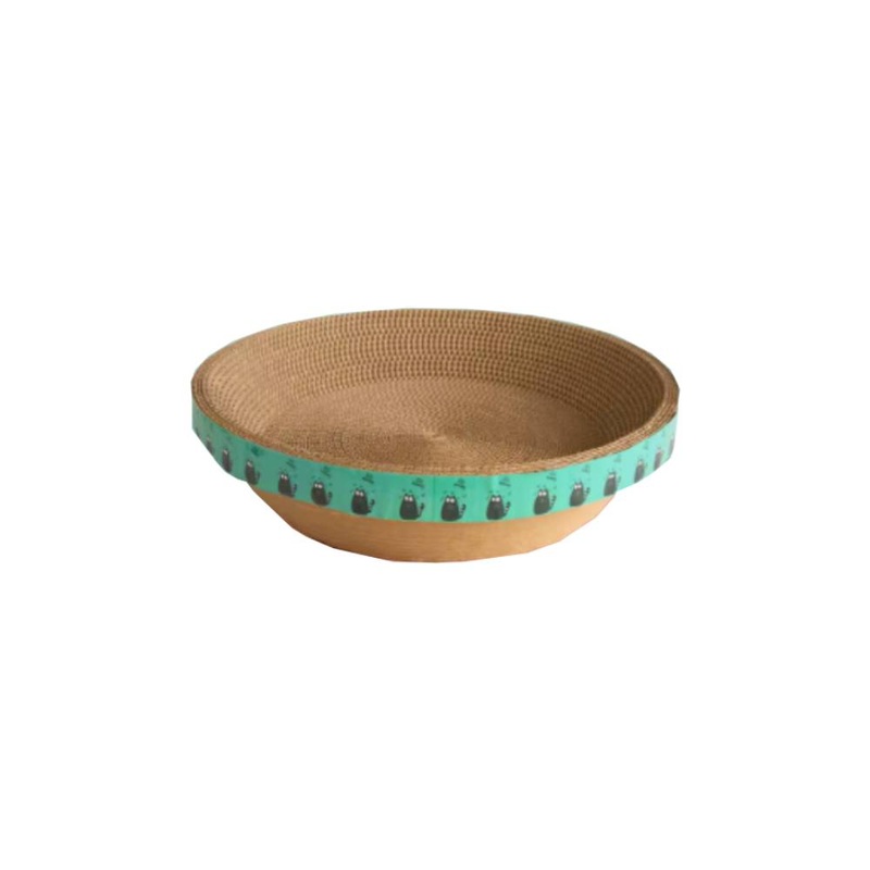 *DONATION TO WILDFLOWER STUDIO* Hanhan Cat Scratcher Bed Round L – 40cm x 40cm x 9cm
