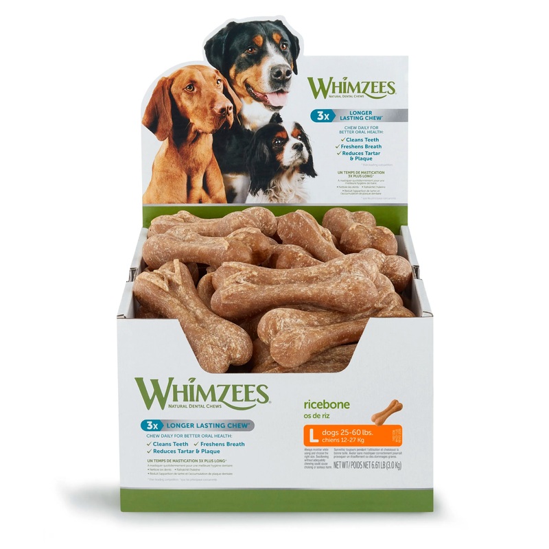 Whimzees Ricebone Dental Chews For Extra Large Dog (23 Pack)