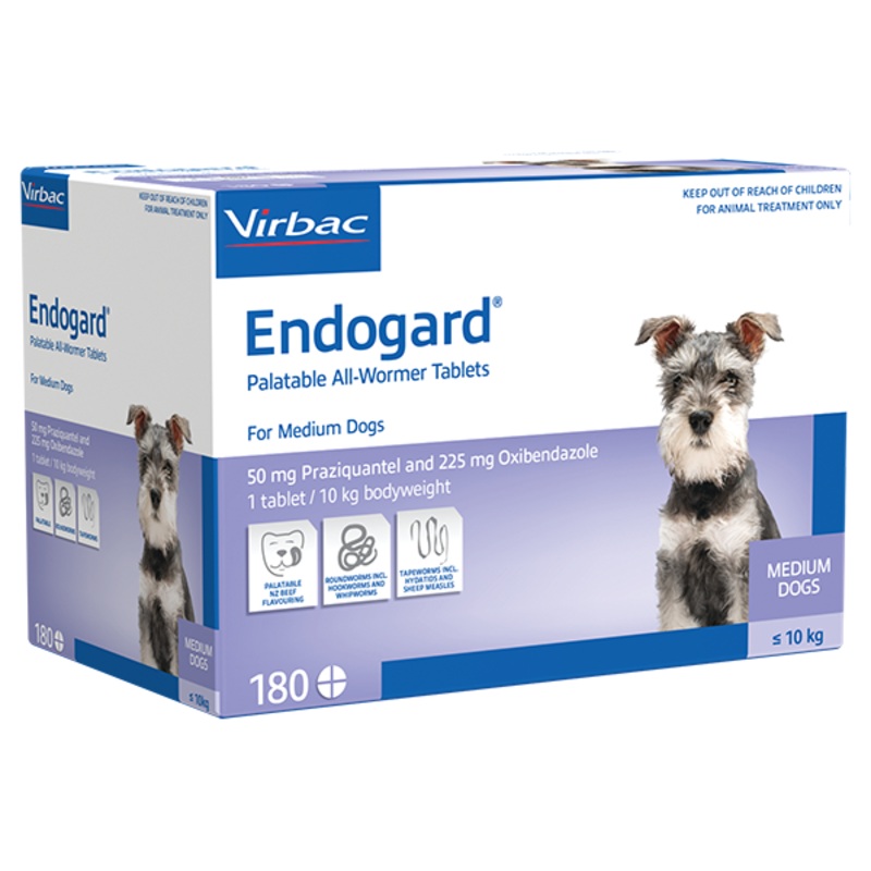 Endogard Dog 10kg (4 Pack) – Dewormer for Medium Dogs