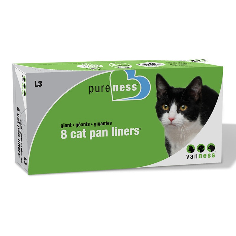 Van Ness Plastics Cat Pan Liner White Giant 8ct