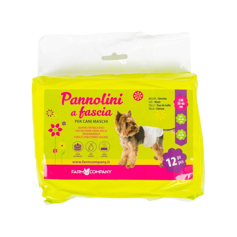 Farm Company Male Disposable Diapers – S/M 30 to 46cm 12pcs/bag –