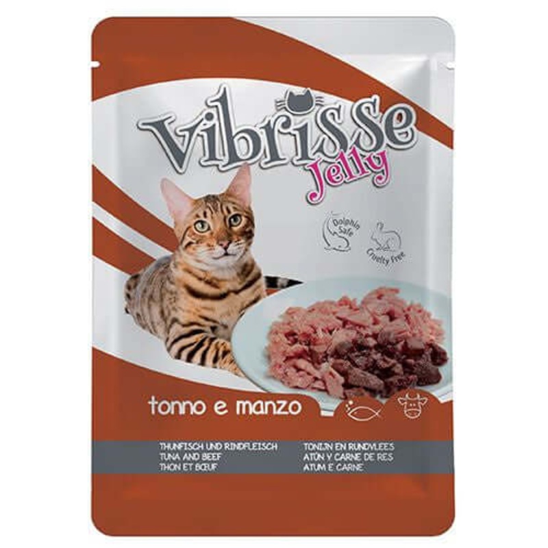 Croci Vibrisse Pouch Jelly Tuna w/Beef 70g