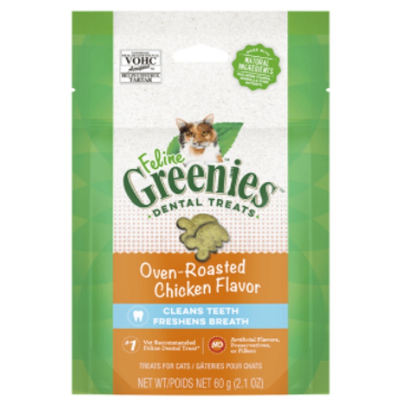 Greenies Dental Treats For Cats Oven-Roasted Chicken