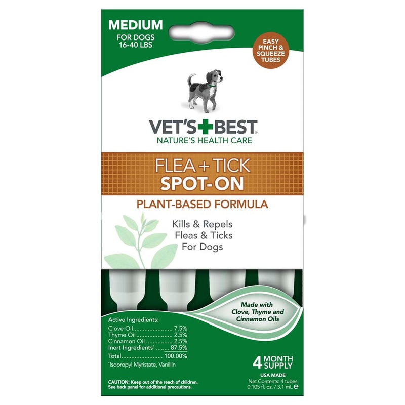 Vet’s Best Flea and Tick Spot-On 3.1 ml 4 Count
