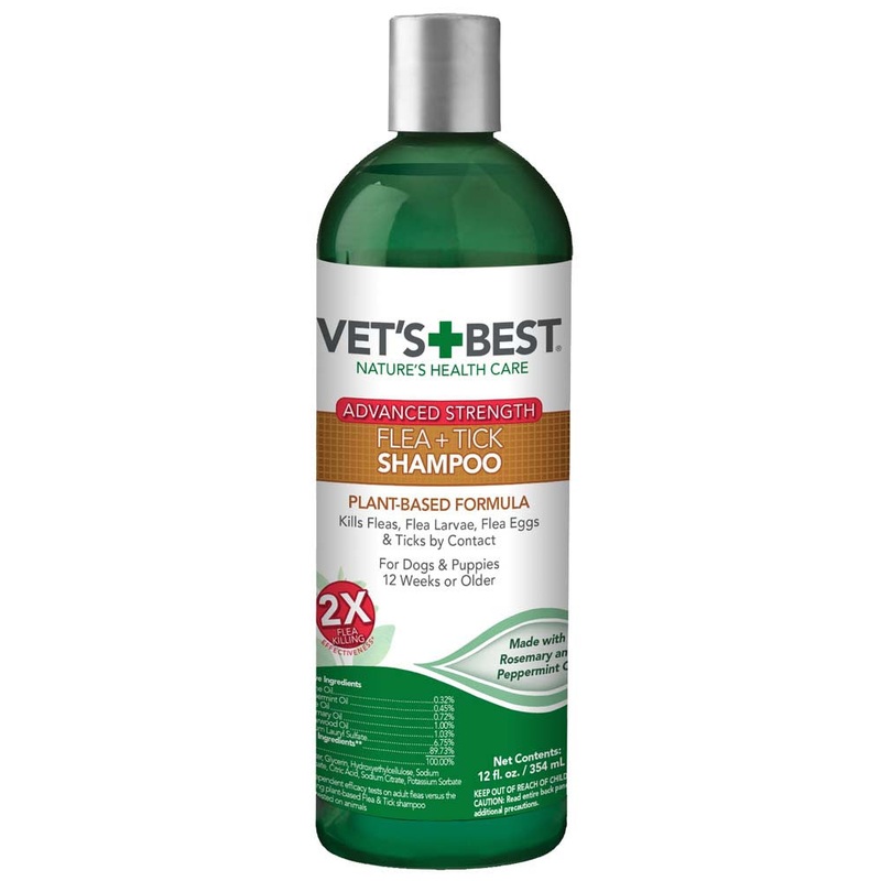 Vet’s Best Flea & Tick Advanced Strength Shampoo for Dogs 12 fl. oz
