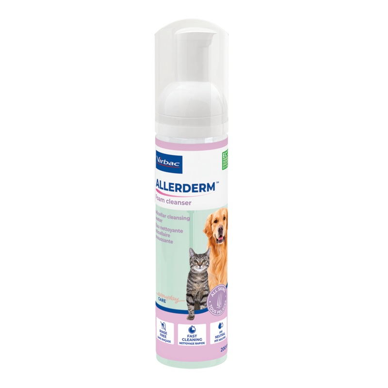 Virbac Allerderm Foam Cleanser 200mL