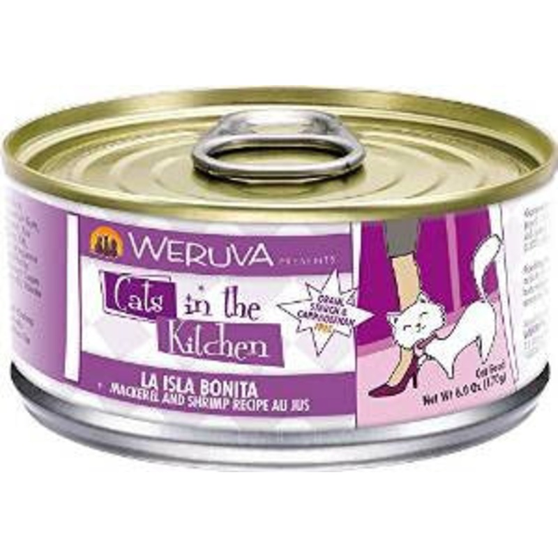 Weruva Mackerel & Shrimp Recipe Au Jus Cans La Isla Bonita Cat 24/6.0oz. {L-x} 784091