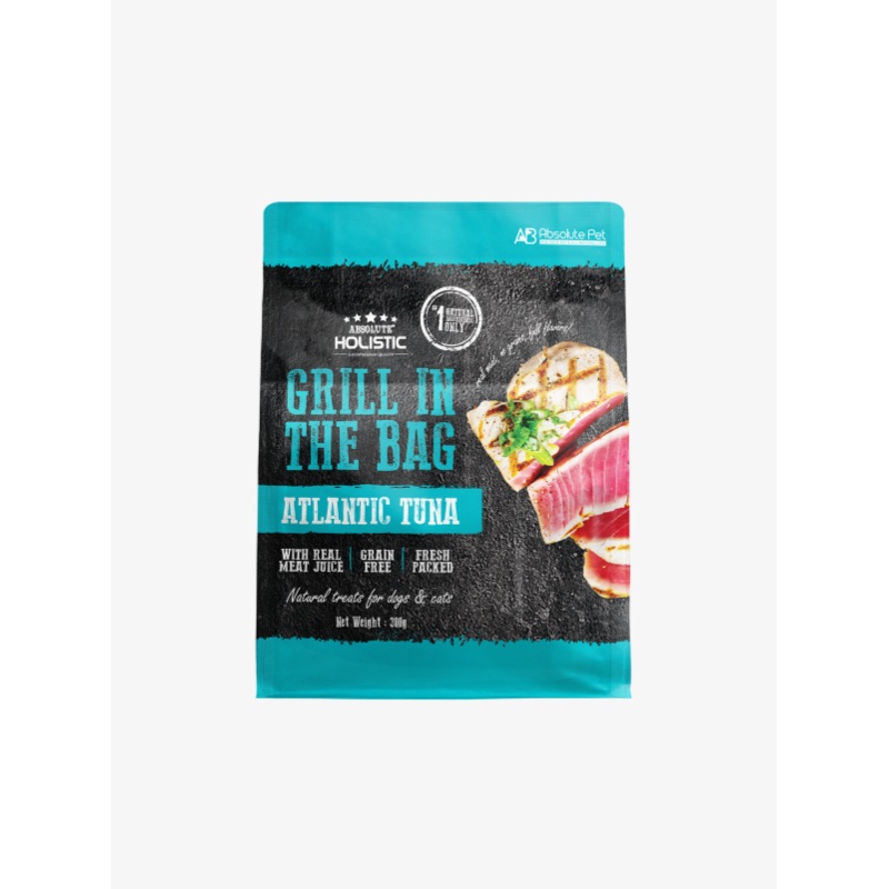 Absolute Holistic Grill In The Bag Natural Dog & Cat Treats  Atlantic Tuna 300g
