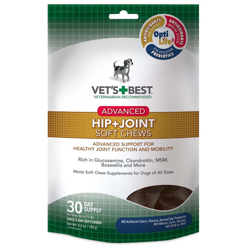 Vet’s Best Advanced Hip + Joint Soft Chews 30 Chews 4.2 oz