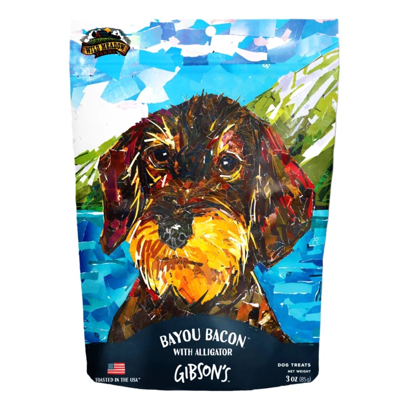 Wild Meadow Farms Gibson’s Bayou Bacon with Alligator – Jerky Dog Treats