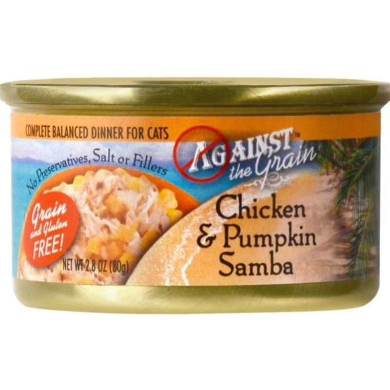 Against the Grain Chicken and Pumpkin Samba Canned Cat Food