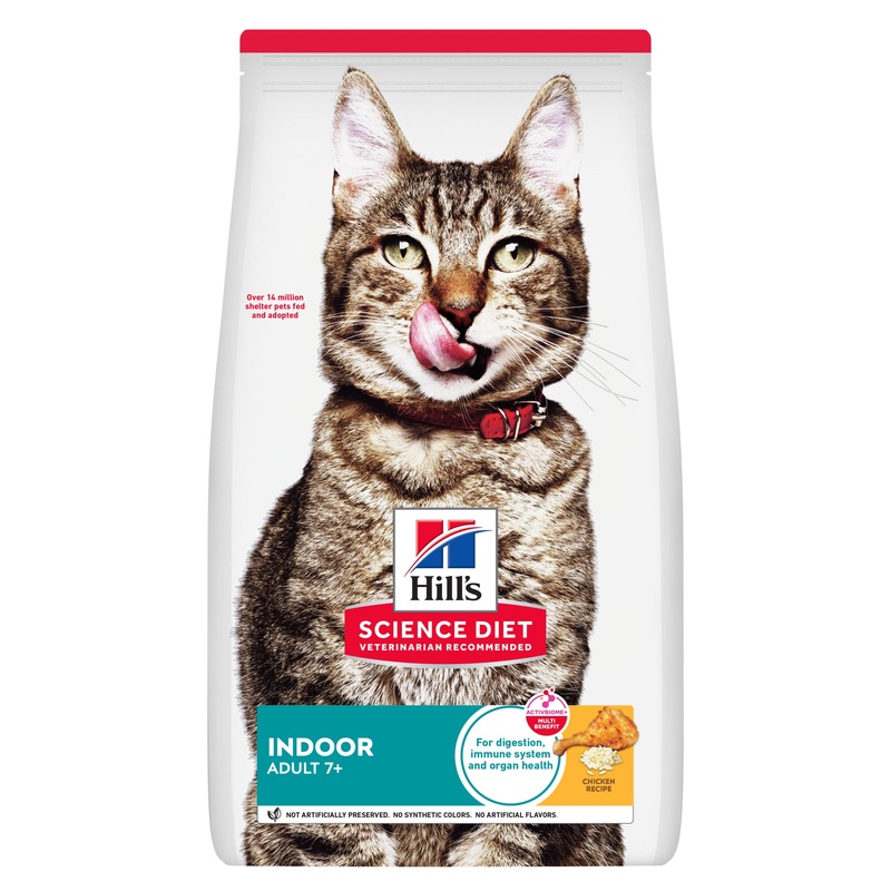 Hill’s Science Diet Adult 7+ Senior Indoor Chicken Recipe Dry Cat Food