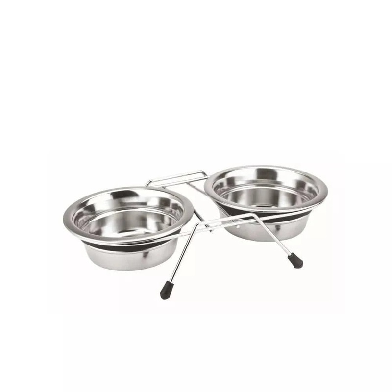 Silent Dinner metaliniai dubenliai stovelyje, 2×11 cm, 0,20 l