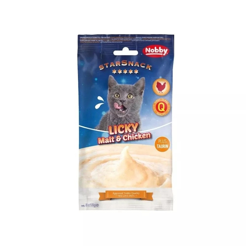 Skanstas katms su malt pasta ir vitiena Licky, 5×15 g