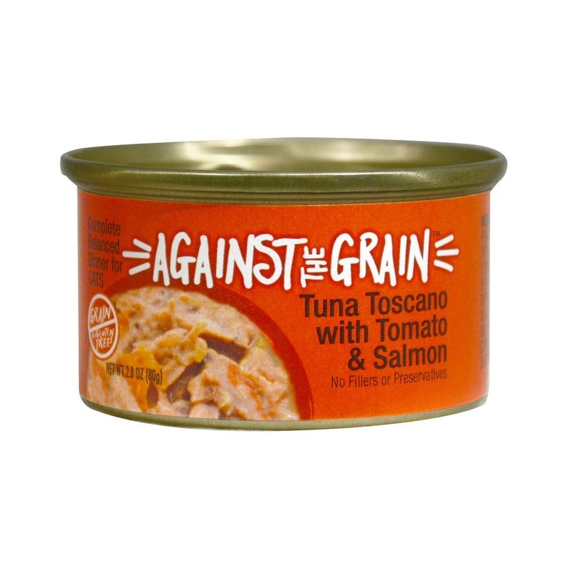 Against the Grain Tuna Toscano With Salmon & Tomato Dinner Wet Cat Food 2.8oz